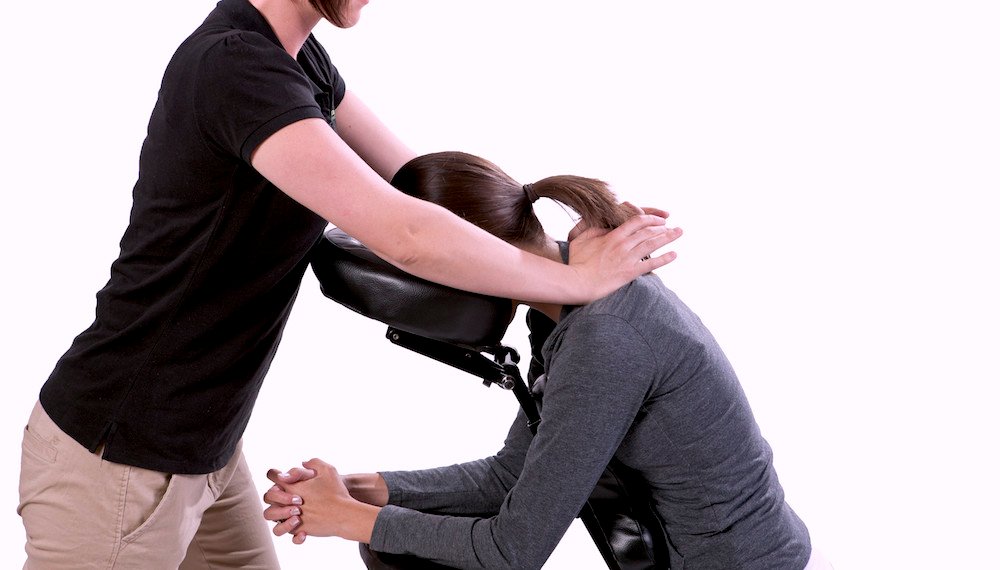 Seated chair massage