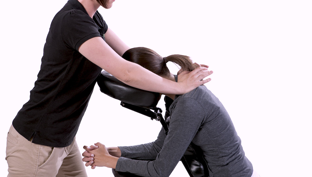 Seated chair massage