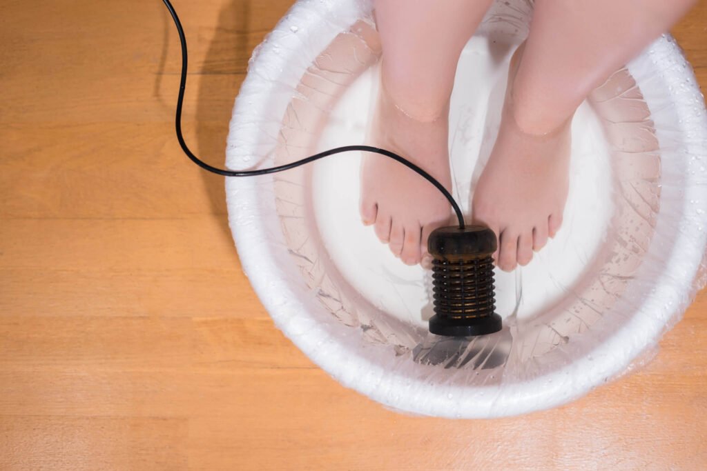Ionic foot bath at Hope Healing Haven