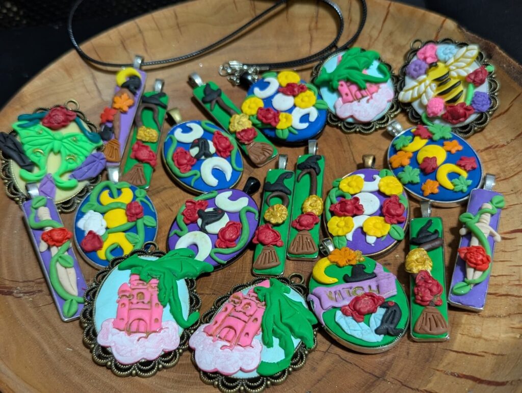Handmade clay creations by Black Cat Alchemy