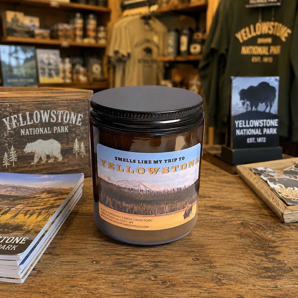 Yellowstone candle by Heart Mountain Candle Co